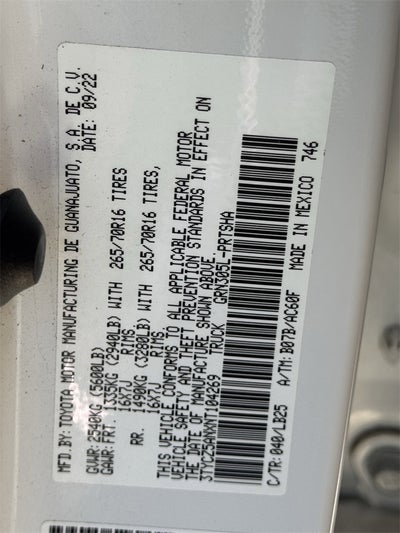 2022 Toyota Tacoma TRD Pro V6