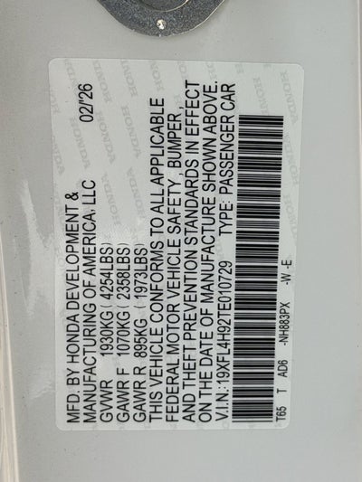 2026 Honda Civic Hybrid Sport Touring