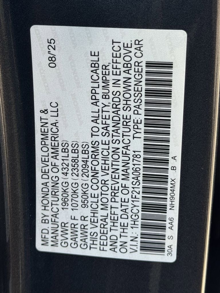 2025 Honda Accord LX