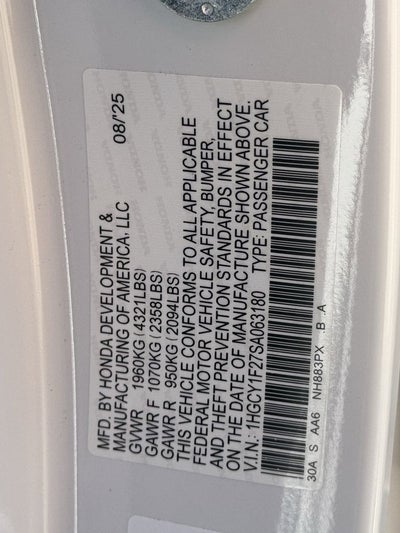 2025 Honda Accord LX