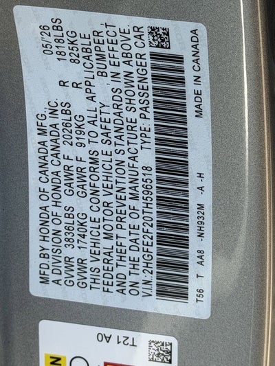 2026 Honda Civic LX