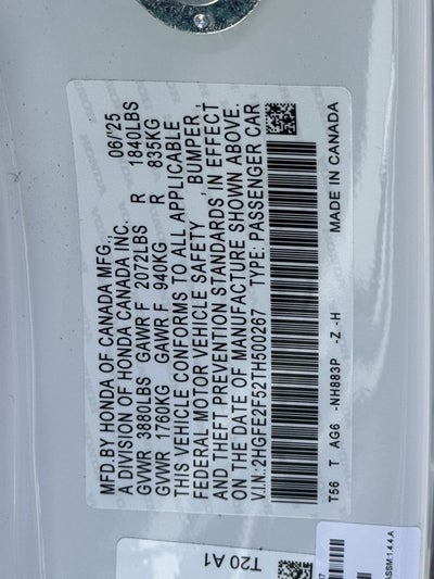 2026 Honda Civic Sport