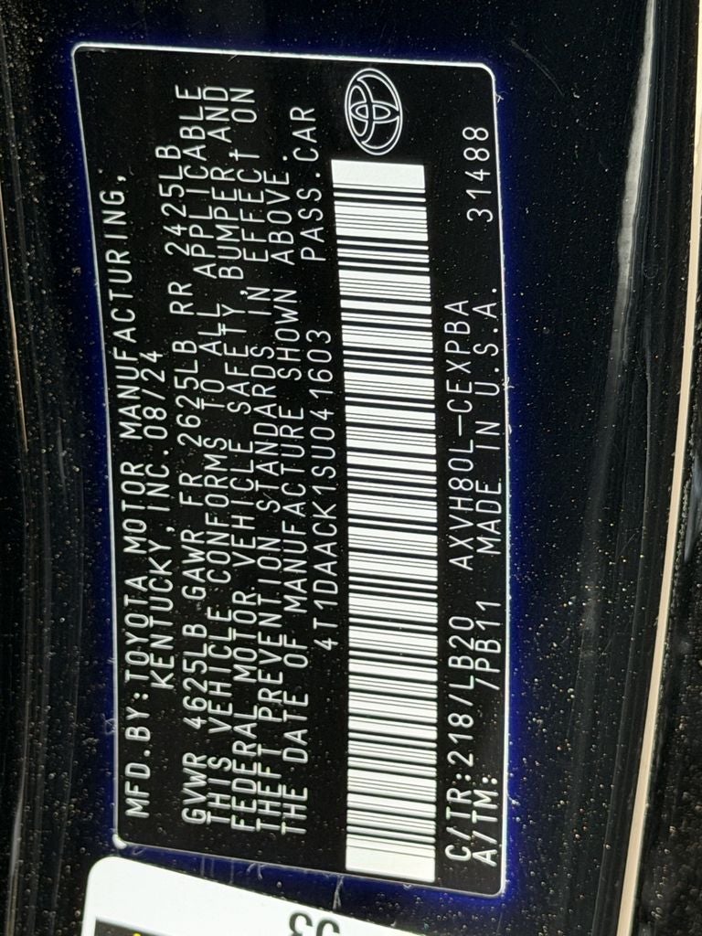2025 Toyota Camry XSE