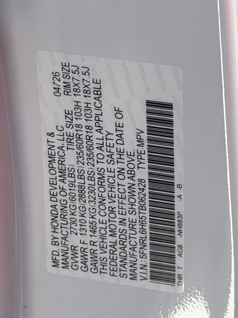 2026 Honda Odyssey EX-L