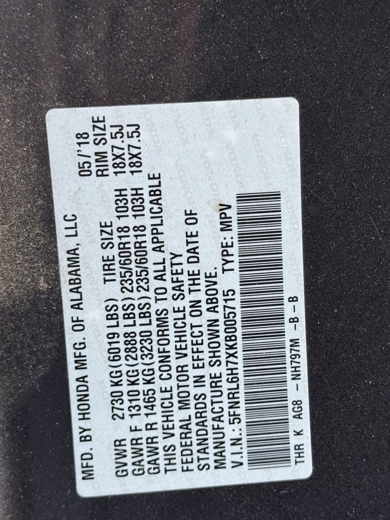 2019 Honda Odyssey EX-L