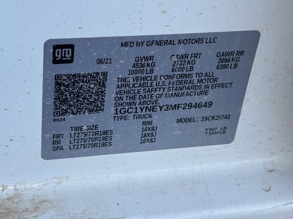 2021 Chevrolet Silverado 2500HD 4WD Crew Cab Standard Bed LT