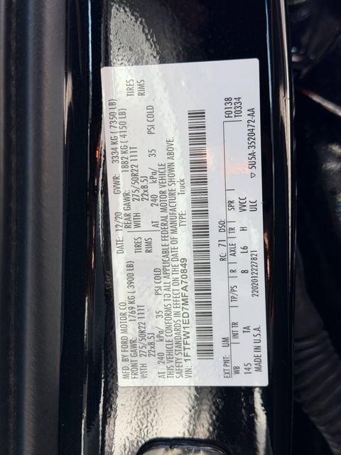 2021 Ford F-150 Limited