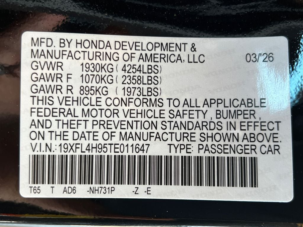 2026 Honda Civic Hybrid Sport Touring