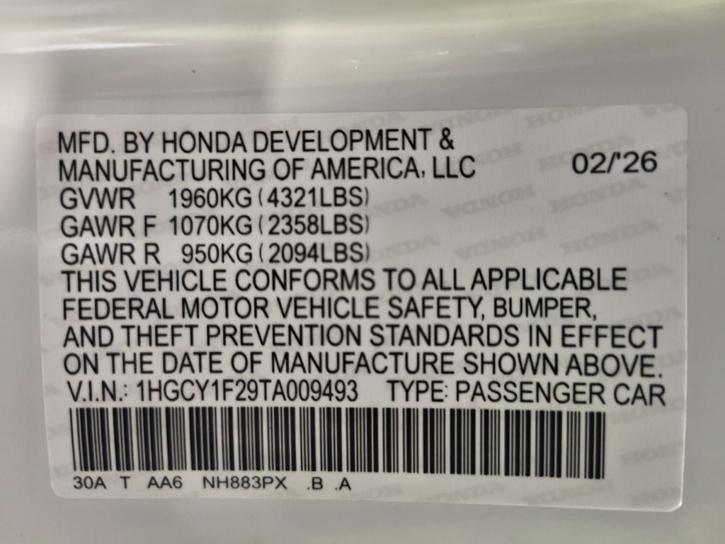 2026 Honda Accord LX