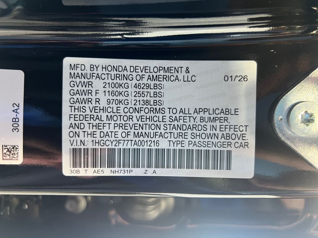 2026 Honda Accord Hybrid Sport-L