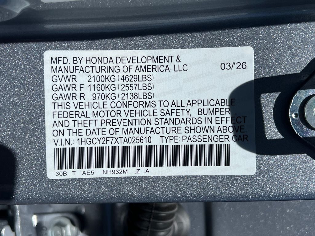 2026 Honda Accord Hybrid Sport-L