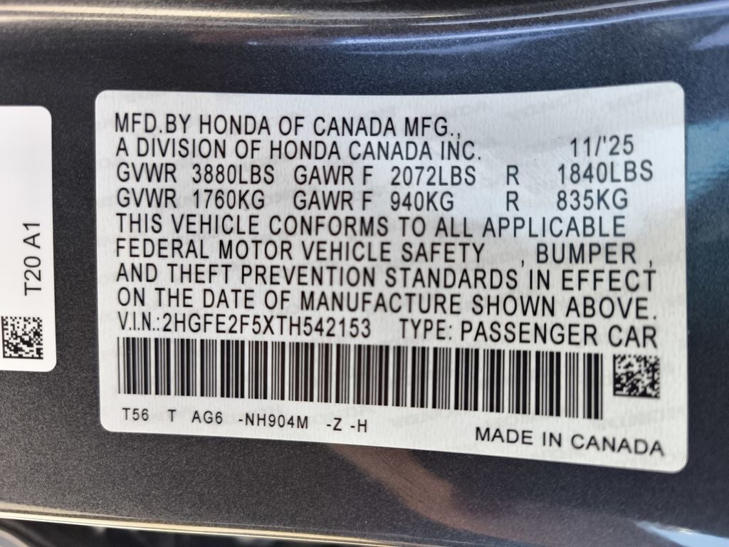 2026 Honda Civic Sport