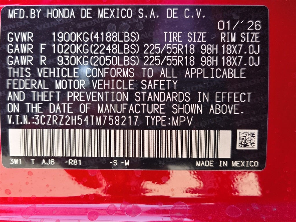 2026 Honda HR-V Sport