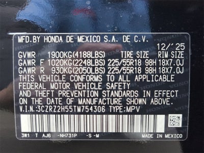 2026 Honda HR-V Sport