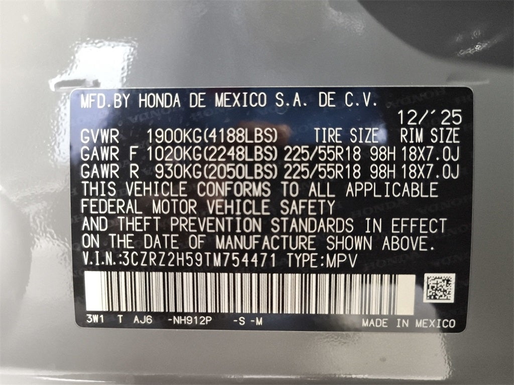 2026 Honda HR-V Sport