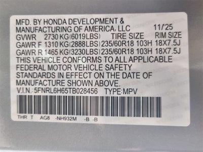 2026 Honda Odyssey EX-L