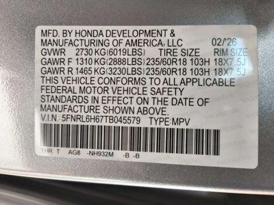 2026 Honda Odyssey EX-L