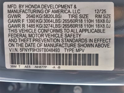 2026 Honda Passport RTL