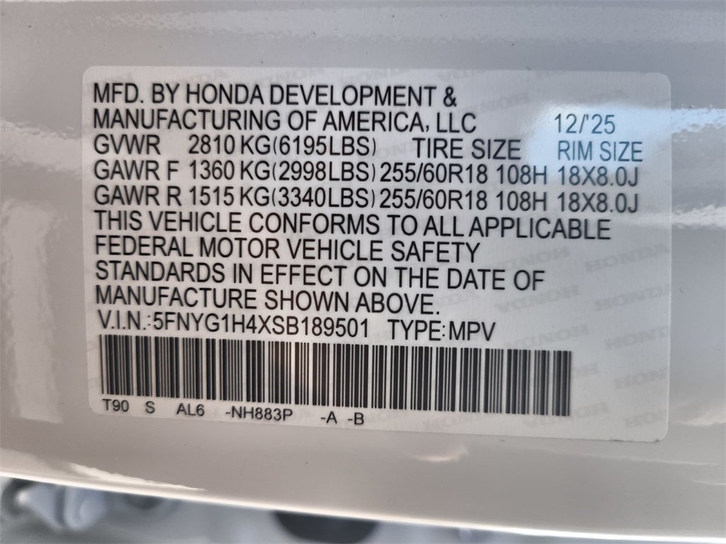 2025 Honda Pilot EX-L