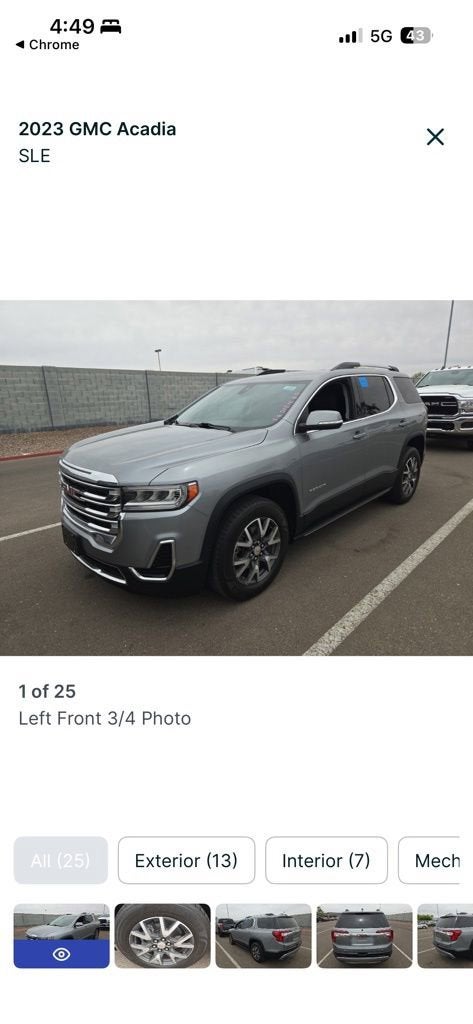 2023 GMC Acadia SLE