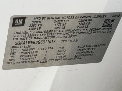 2016 GMC Terrain Denali