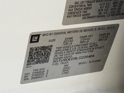 2020 GMC Sierra 1500 SLT