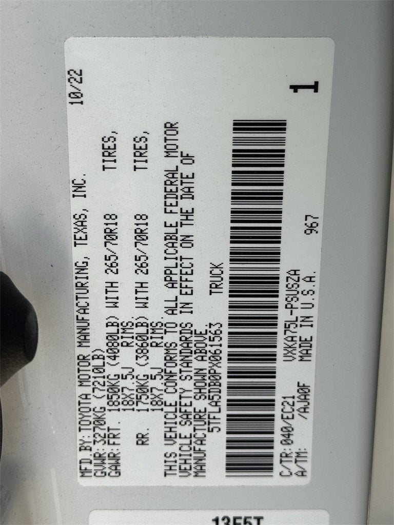 2023 Toyota Tundra 4WD SR5