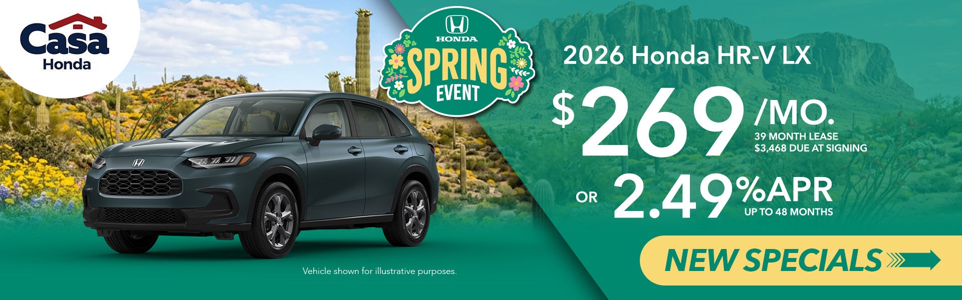 New 2026 Honda HR-V LX