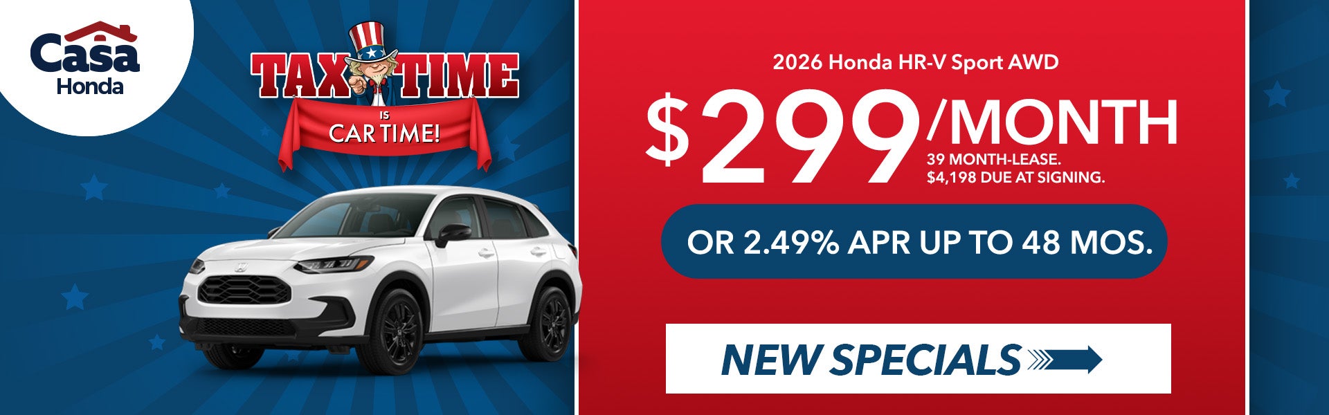 New 2026 Honda HR-V Sport AWD