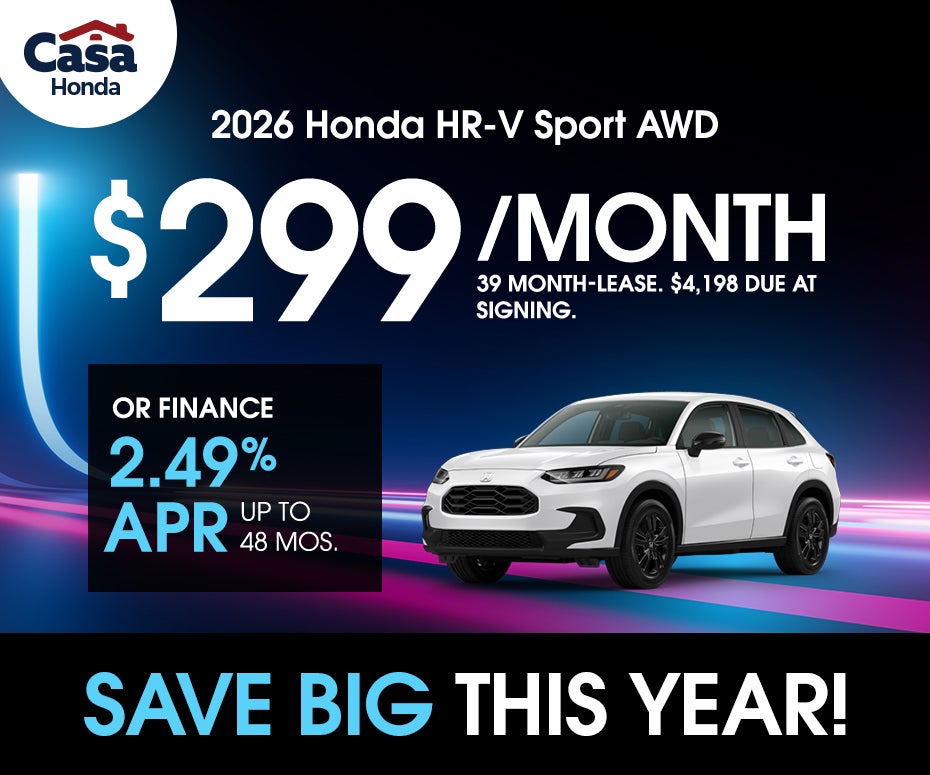 New 2026 Honda HR-V Sport AWD