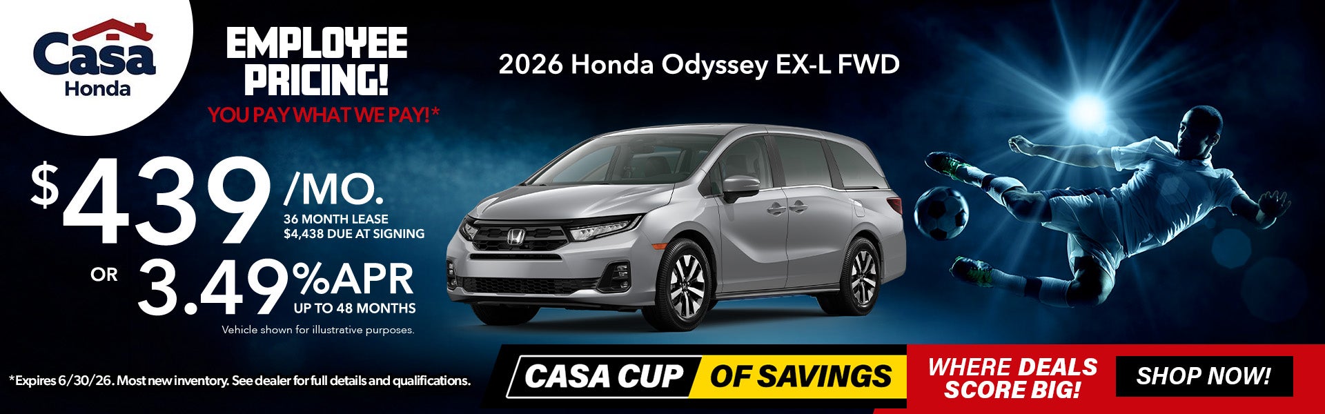 New 2026 Honda Odyssey EX-L FWD