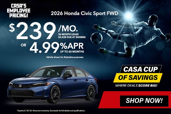 New 2026 Honda Civic Sport FWD