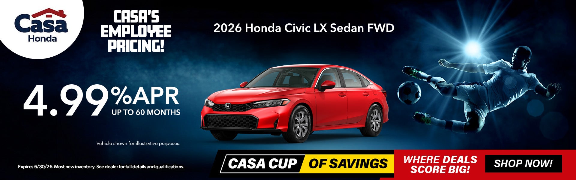 New 2026 Honda Civic LX FWD
