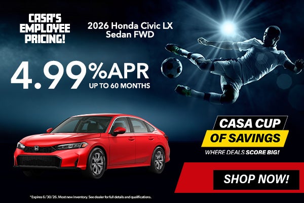 New 2026 Honda Civic LX FWD