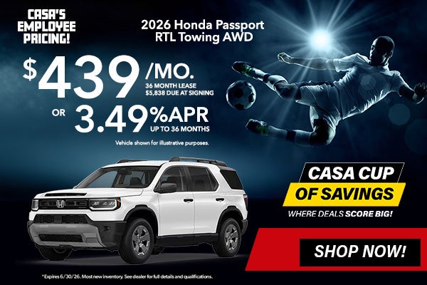 New 2026 Honda Passport RTL Towing AWD