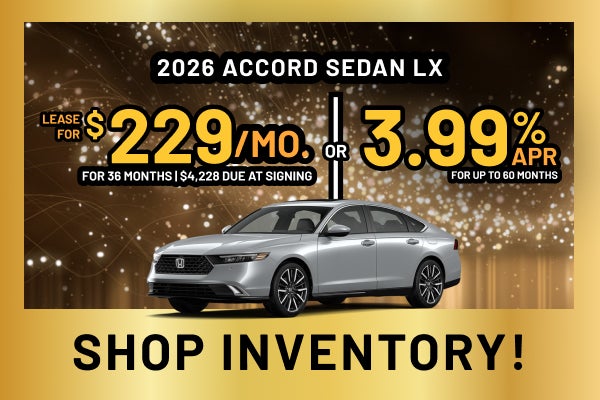 2026 Honda Accord LX Sedan 