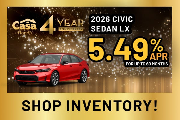 2026 Honda Civic LX Sedan FWD